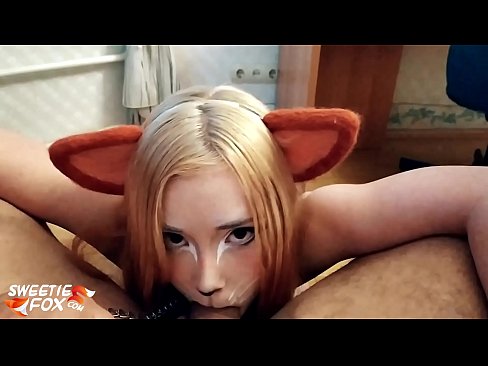 ❤️ Kitsune slikke dick en cum yn har mûle ❤️❌ Seksfideo by wy ❌️❤